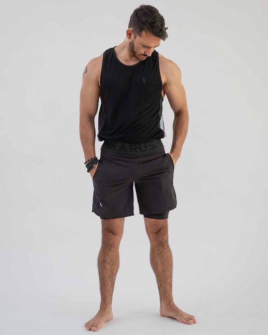 PEGASUS 2in1 Shorts | black