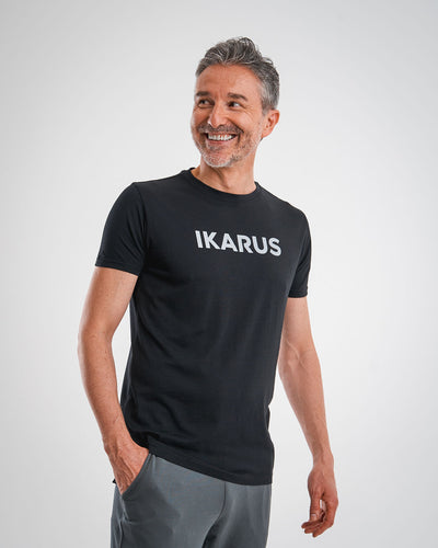 IKARUS T-Shirt SIGNATURE Unisex schwarz fair & nachhaltig produziert